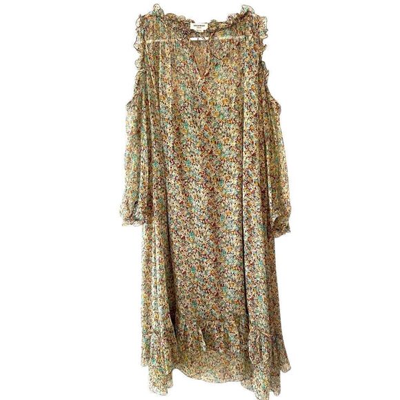 Zadig & Voltaire Deluxe Reef Print Silk Ruffle Dress – Size S - Picture 1 of 5